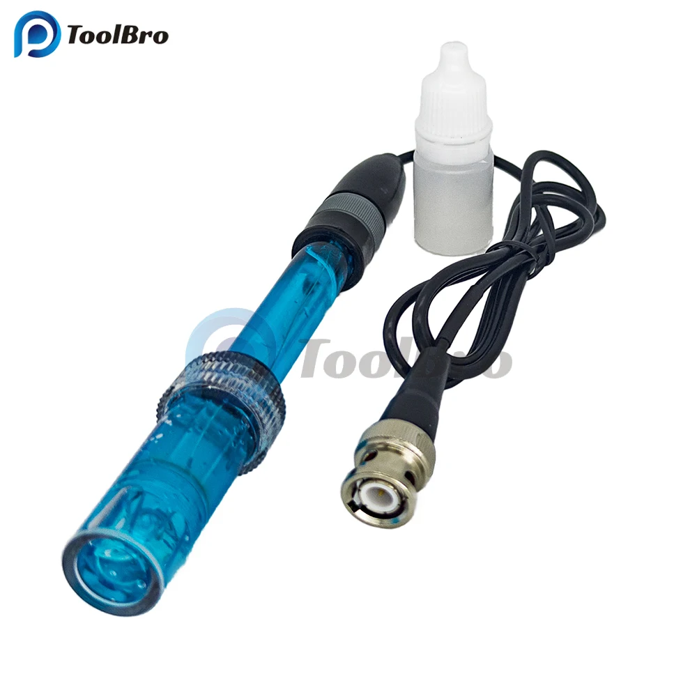 Refillable PH Electrode Probe BNC Connector PH Controller Meter Sensor ph Tester PH Electrode Probe for Aquarium Water Pool