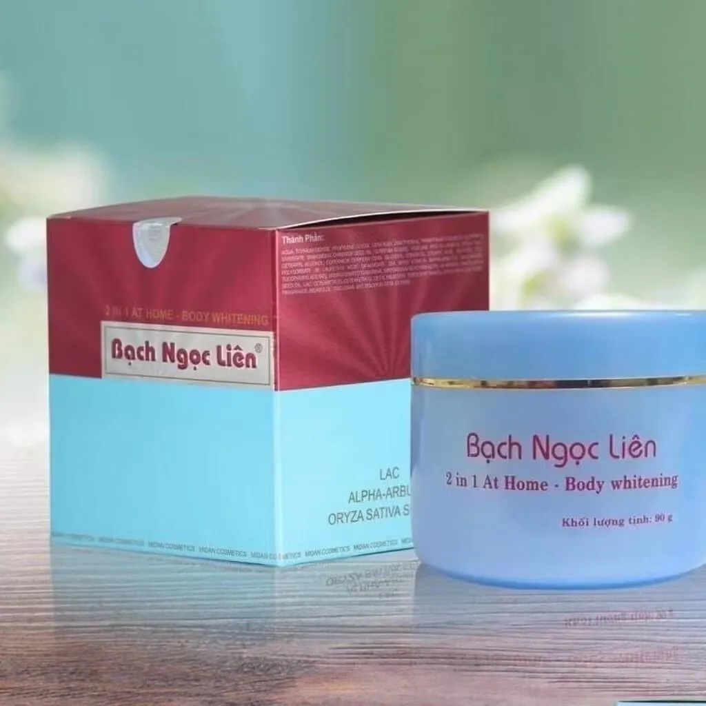 Kem bch Ngc liên h, Kem body xanh，giúp trng da gim mm manyat da, Tm trng 2in1 en casa - cuerpo blanco
