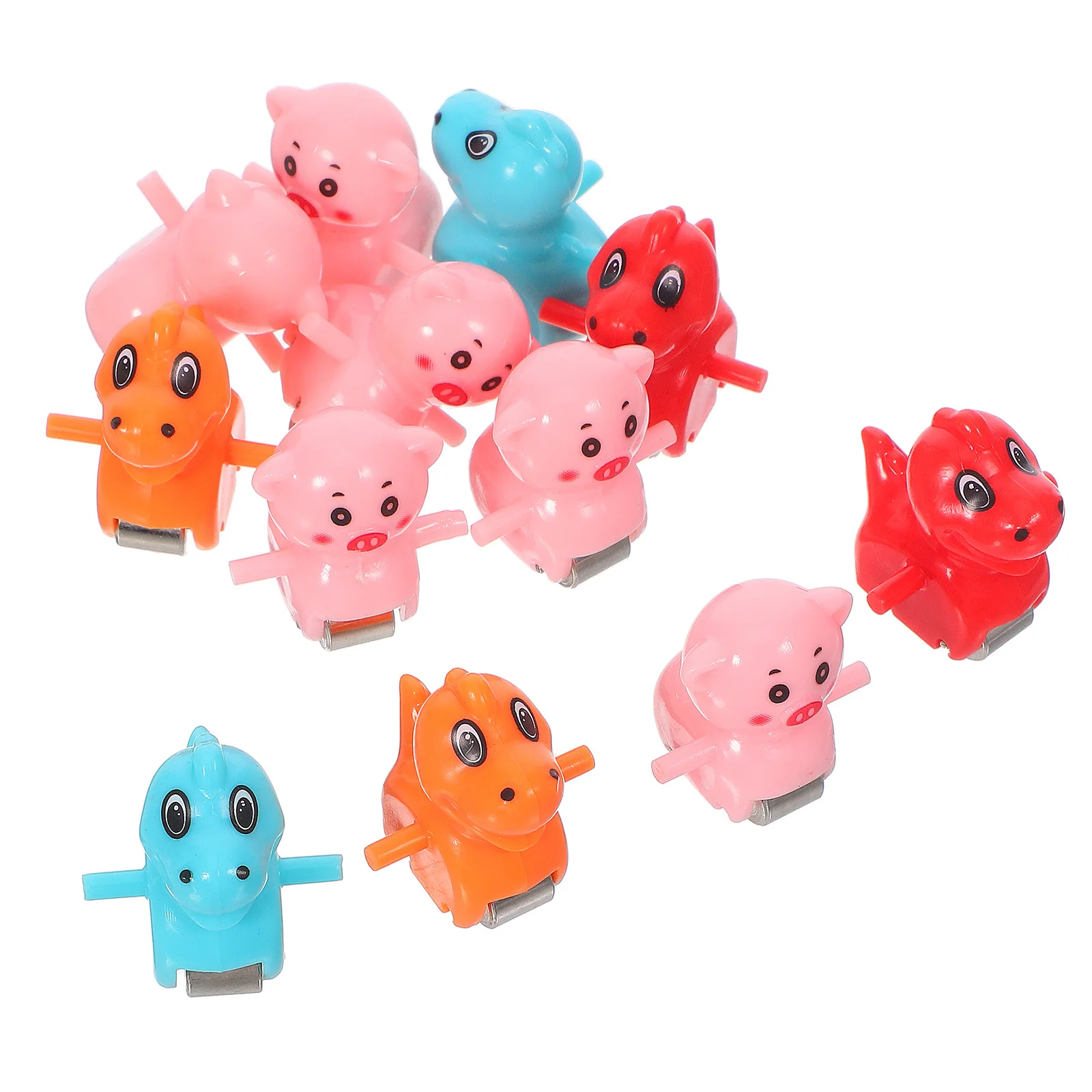 12Pcs Electric Stair Climbing Track Slide Replacement Parts Cute Cartoon Rail Accessories for Dino Track Game and