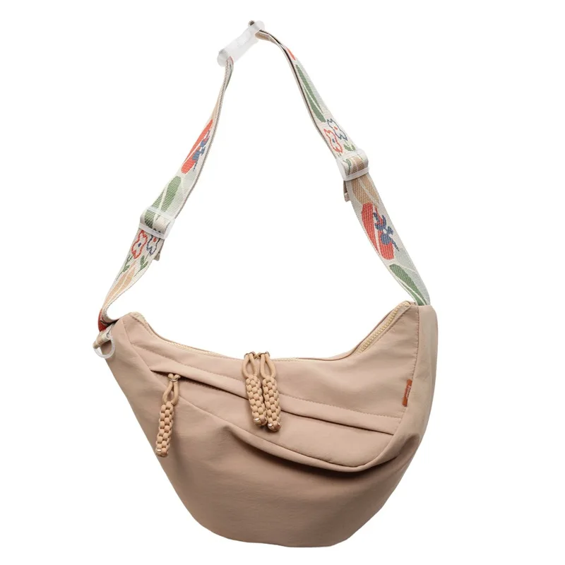 

Women’s Large Capacity Nylon Hobo Crossbody Bag Lightweight Canvas Commuter Shoulder Tote Travel Sport Cycling Purse