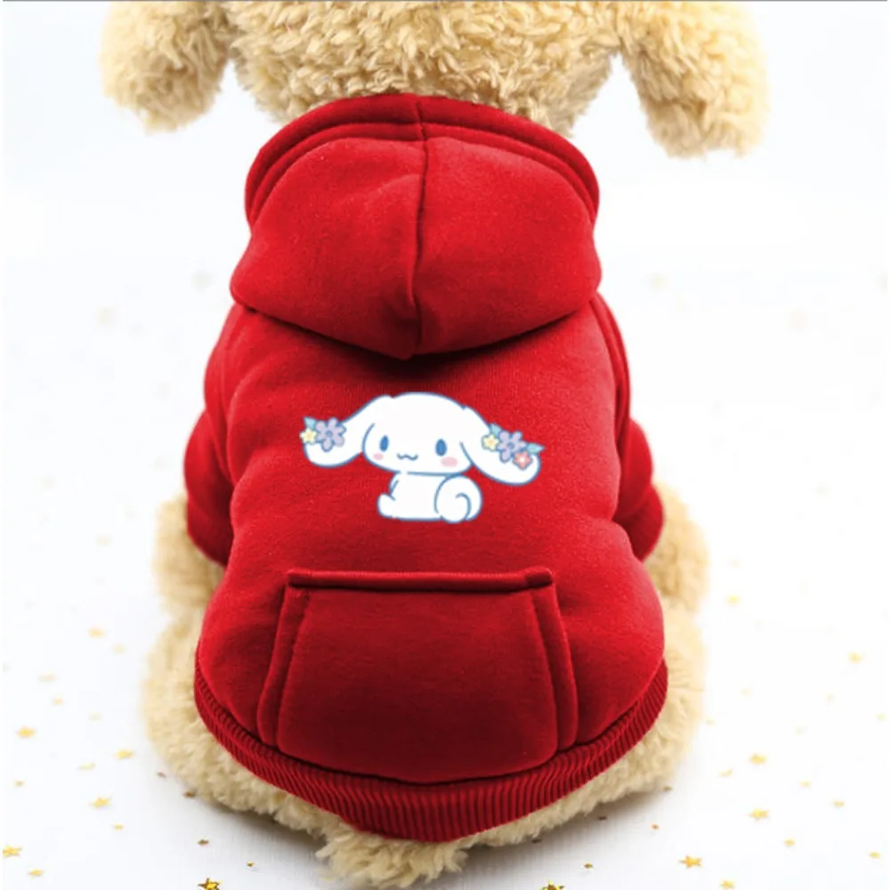 Niedlicher Cartoon-bedruckter warmer Kapuzenpullover, Sanrio modischer bedruckter Haustier-Sweatshirt Sportversion