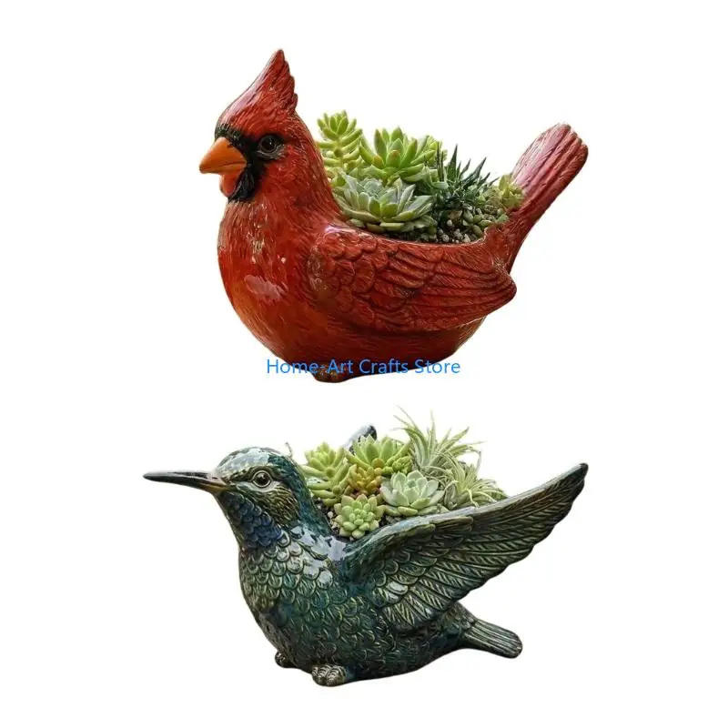 Y3NA Lovely Bird Succulents Planter for Succulents Lover and Home Decoration