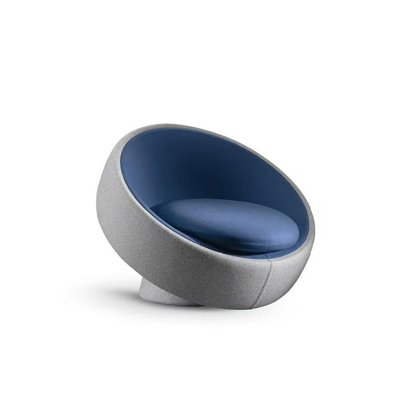 

Fiberglass Round Leisure Chair Is Suitable for Living Room Hotel Lobby, Modern Simple Soft Seat Finish Can Be Customized