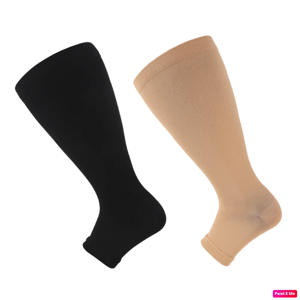 

Premium Plus Size Compression Socks For Men Women Cycling Toeless Sport Socks Anti Fatigue Pain Relief Medical Nursing Stockings