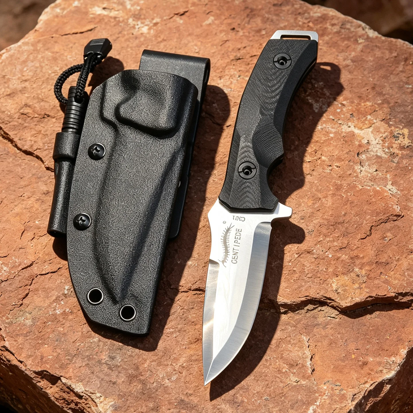 Full‑Tang DC53 Steel Fixed Blade Knife G10 Handle With K‑Sheath Camping Hiking Survival Straight Knife Practical EDC Tools