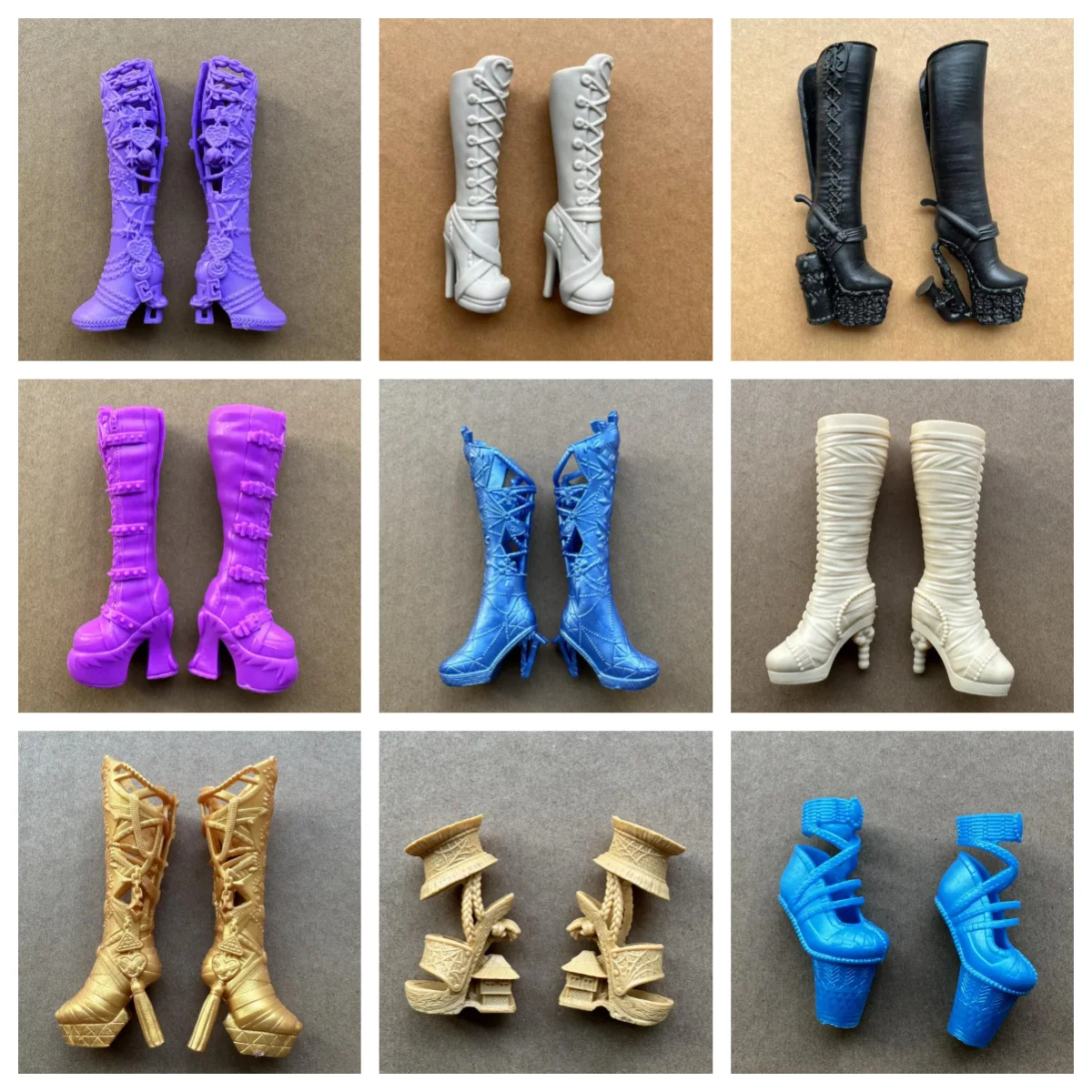 Botas de boneca monstro sandálias novidade decorações de boneca personalidade acessórios de vestir peças originais de boneca