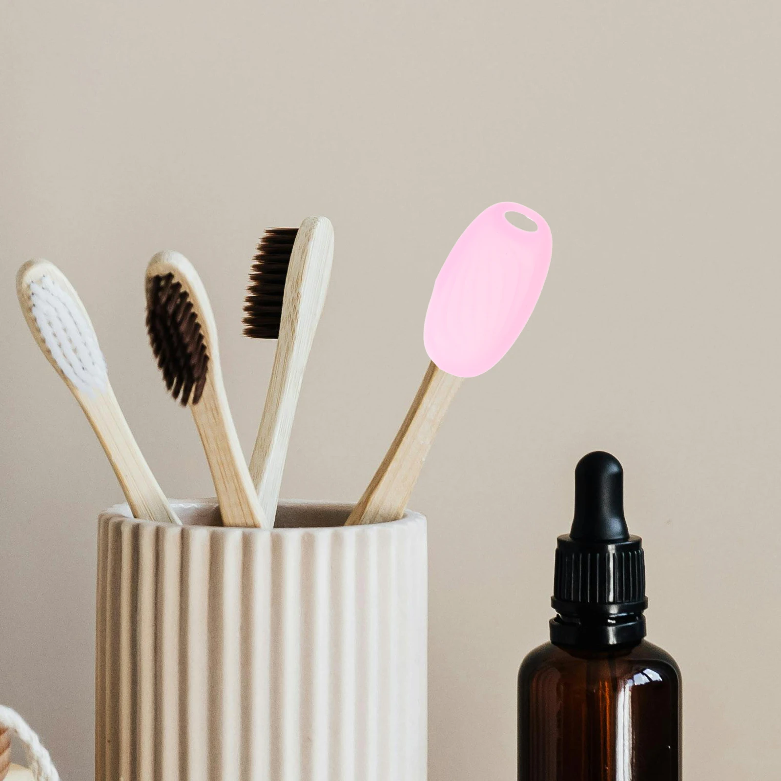 

6 шт. пылезащитные колпачки для зубных щеток для головок, мягкий силиконовый материал, компактные чехлы для ежедневного использования для путешествий, подходят для большинства практичных универсальных