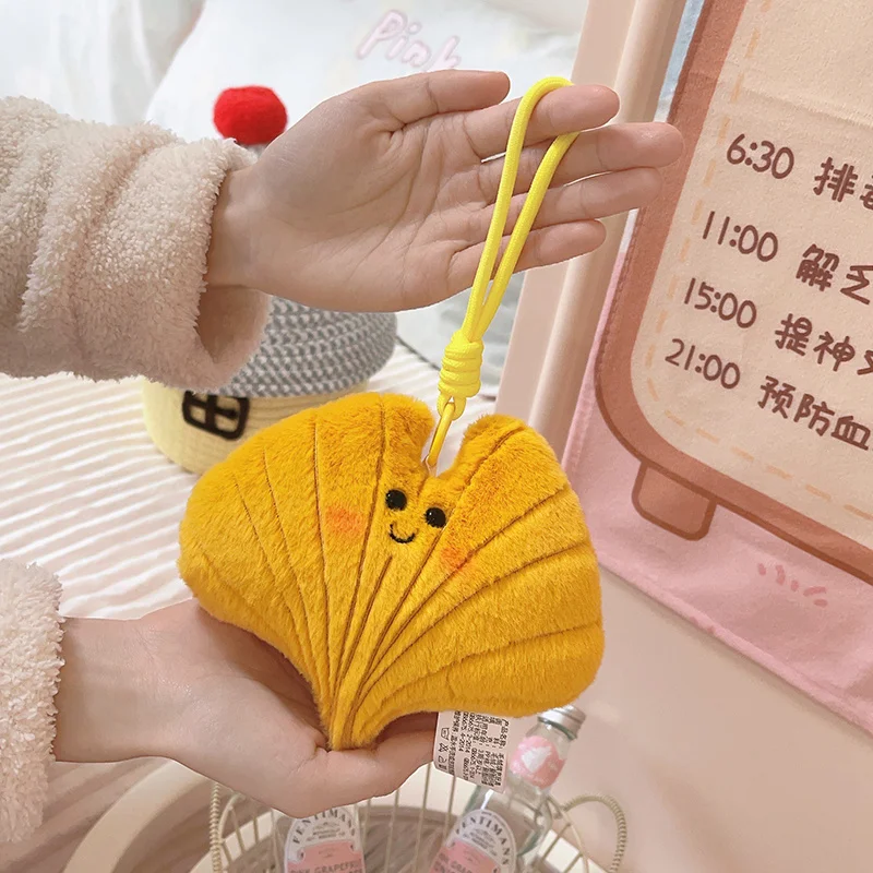 Simulazione creativa 15 cm foglie mini ciondolo cartone animato foglia d'acero bambola morbida farcita cuscino del divano bambino accompagnare cuscino decorazioni per la casa