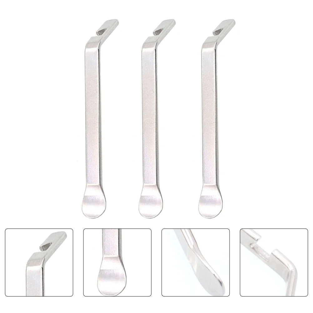 3 قطعة رافعة الإطارات الفولاذية عالية القوة أداة إصلاح الدراجة خفيفة الوزن المحمولة للطرق الجبلية عجلات قابلة للطي تغيير الإطارات حدق #3