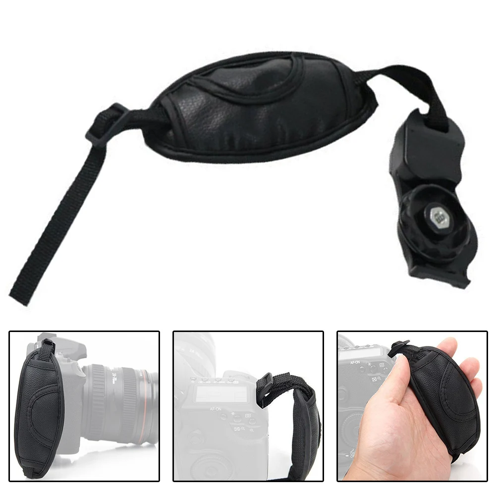 1pc Camera Hand Wrist Quick Release Grip Soft PU Leather Hand Strap For DSLR Cameras Photography Accessories