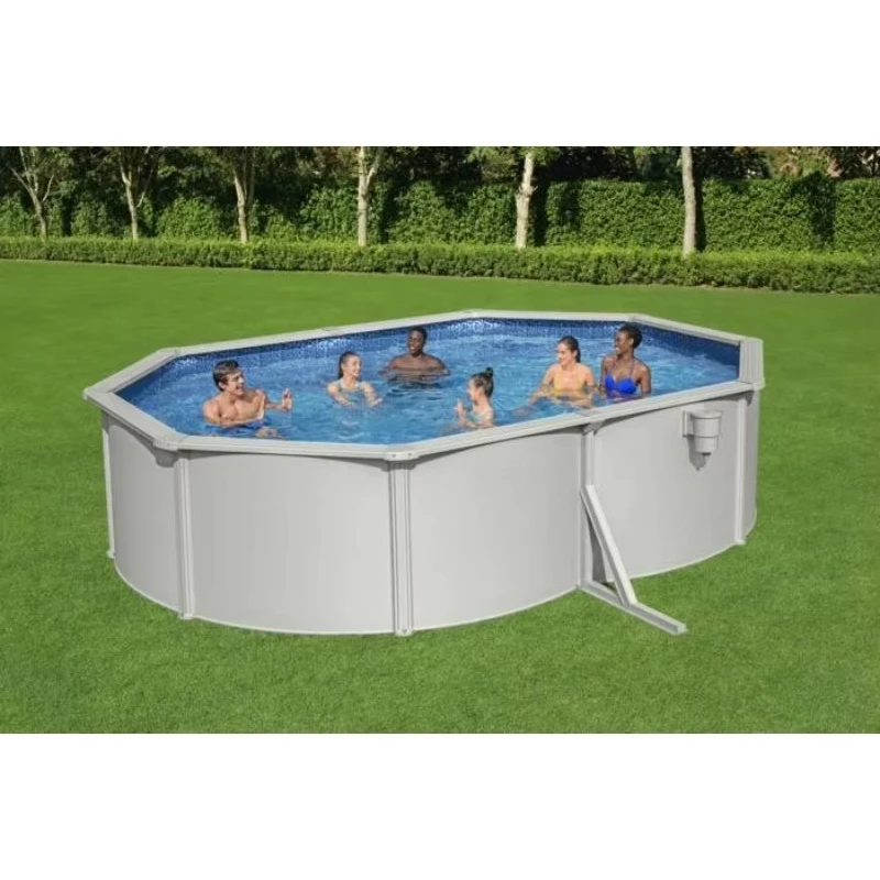 6.10 m * 3.66 m * 1.22 m Oval steel wall above-ground pool set PVC outdoor swimming pool