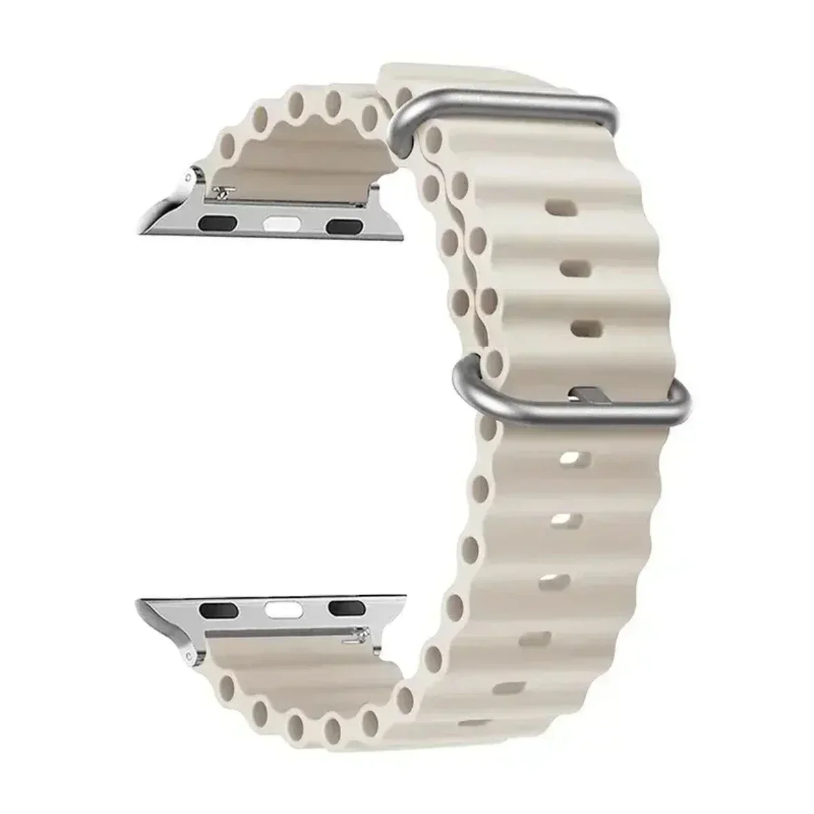 سيليكون المحيط حزام لسلسلة ساعات أبل الترا 11 9 8 7 6 5 4 10 SE iwatch سوار 42 مللي متر 44 مللي متر 45 مللي متر 49 مللي متر 40 41 46 مللي متر العصابات