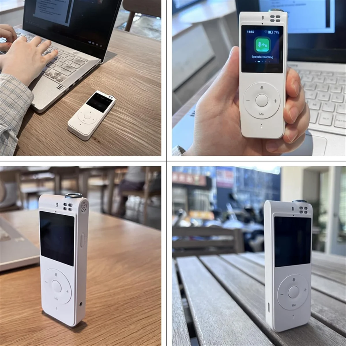 مسجل صوت رقمي، خطاب إلى النص والترجمة الفورية، مناسب للاجتماعات والفصول الدراسية والمقابلات