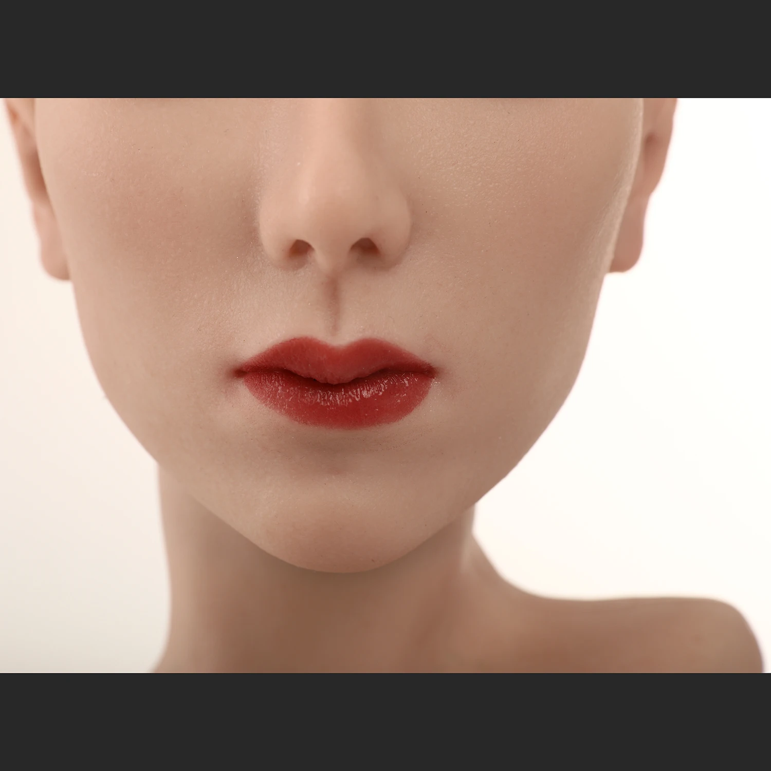 Silicone Display Model Head Female Head for Wig Jewelry Display Simulation Head American Face Style TM07