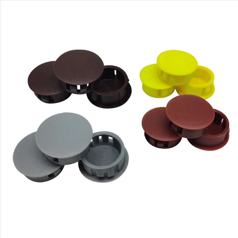 Round Plastic Cover Furniture Snap Hole Plug 5~50mm Panel Drilling Screw Furniture Holes Plugs Anti-theft Door Installation Hole