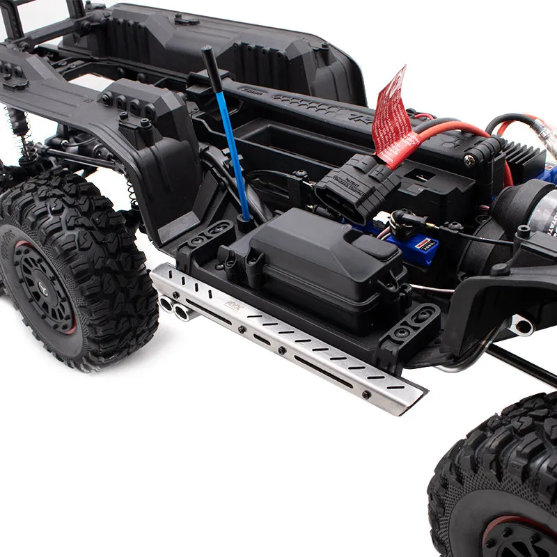 KYX simulation model car raxxas TRX-6 6 * 6 frame stainless steel pedal protection strip metal anti scratch strip