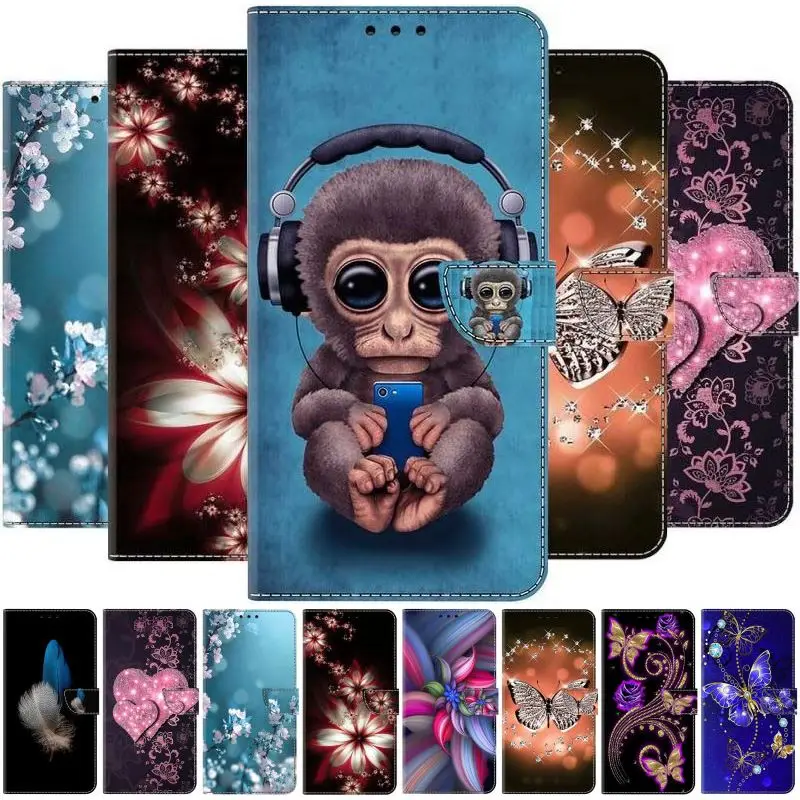 

Милый кожаный чехол-кошелек для телефона Apple iPhone 14 13 11 12 Mini Pro Max 6 6s 7 8 Plus SE 2020 для мужчин, женщин и детей, чехол для карт D24