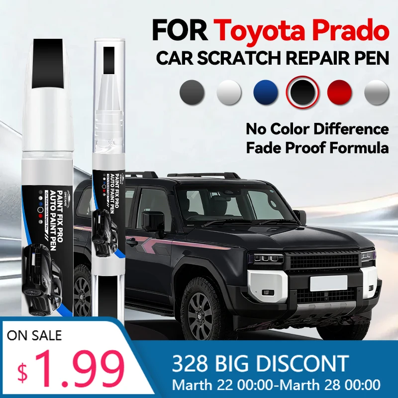 Caneta de Reparo de Pintura para Toyota Prado 1996-2025 J120 J250, Removedor de Arranhões, Acessórios Automotivos DIY