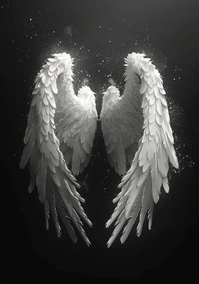 Beautiful White Angel Wings Oil Painting By Numbers  Modern Fashion Wings Wall Art Pictures for Living Room Home Decor