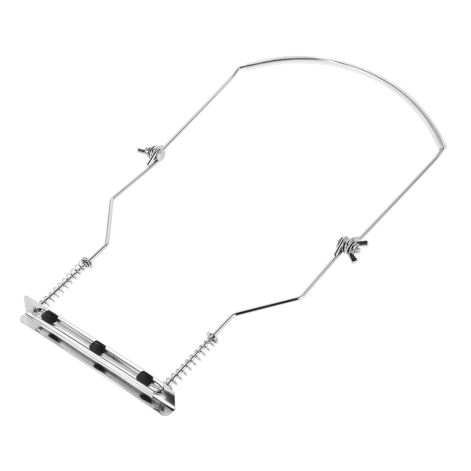 

10-Hole Metal Harmonica Neck Holder Adjustable Neck-Hanging Stand Stable Support for Player Performance Practice