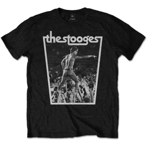 Iggy & The Stooges Crowd walk T-Shirt Black New