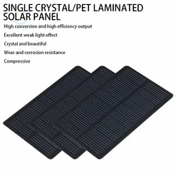 Solar Panel Monocrystalline Silicon Solar Laminate DIY Power Generation Panel Solar Street Lighting Power Generation Panel 1W 5V