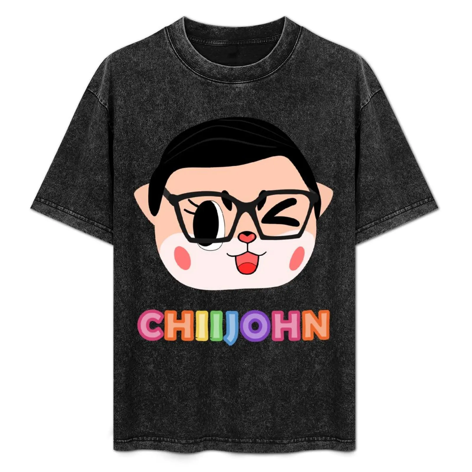 Chiijohn Winking Rainbow T-Shirt shirts graphic tees sweat blacks shirts graphic mens shirts graphic tee