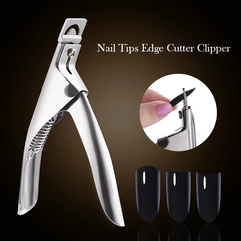 

Professional Nail Clippers Fake Nail Cutter Word False Tips Straight Edge Cutters Manicure Pliers Guillotine Nail Capsule