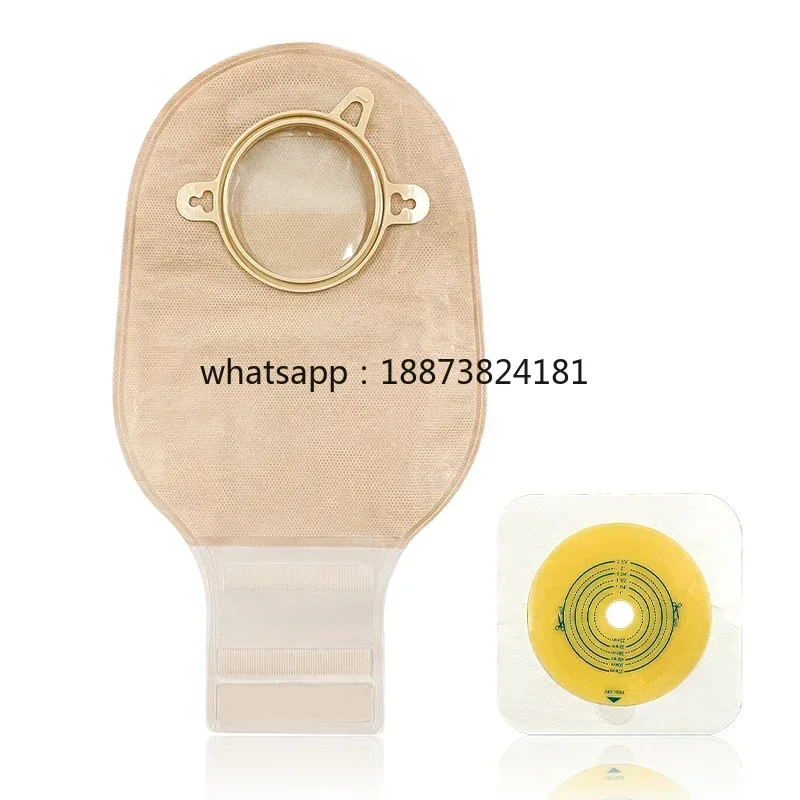 

Ostomy Supplies Colostomy Bags Two Piece Drainable Pouches with hoop and look Ileostomy Stoma Care fast shipping