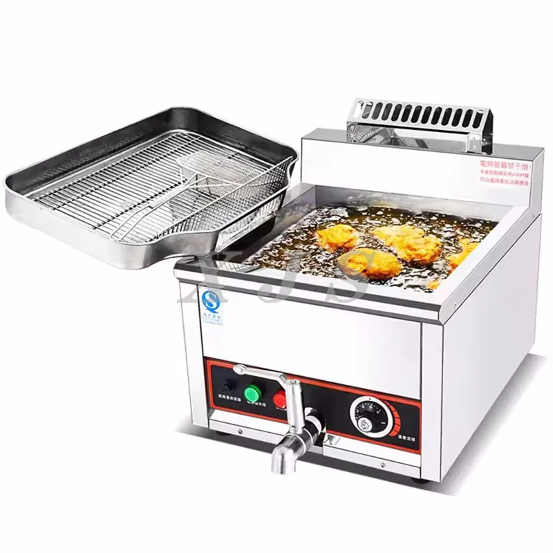High Quality Commercial Deep Fryer with Electric Automatic Temperature Control Counter Oil Pan Fryer