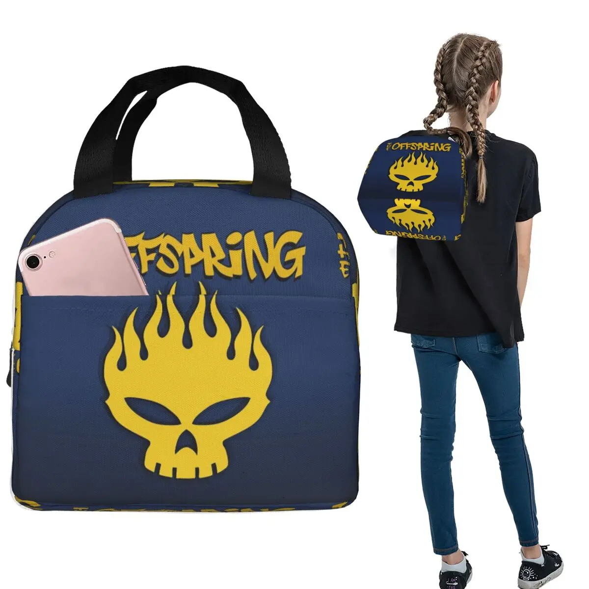 

Термосумка для обедов The Offspring Music Band для женщин и детей, герметичная, для хранения продуктов, термосумка-тоут