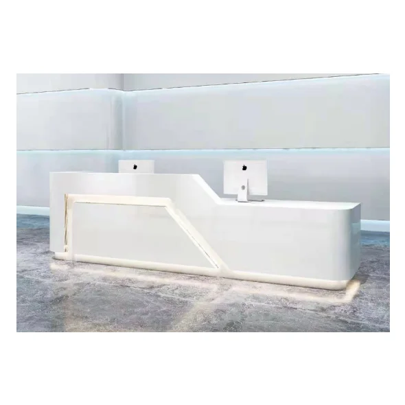 

High-End Modern Minimalist Reception Desk for Office & Hotel for Gym Front Desks High Quality for Office Buildings