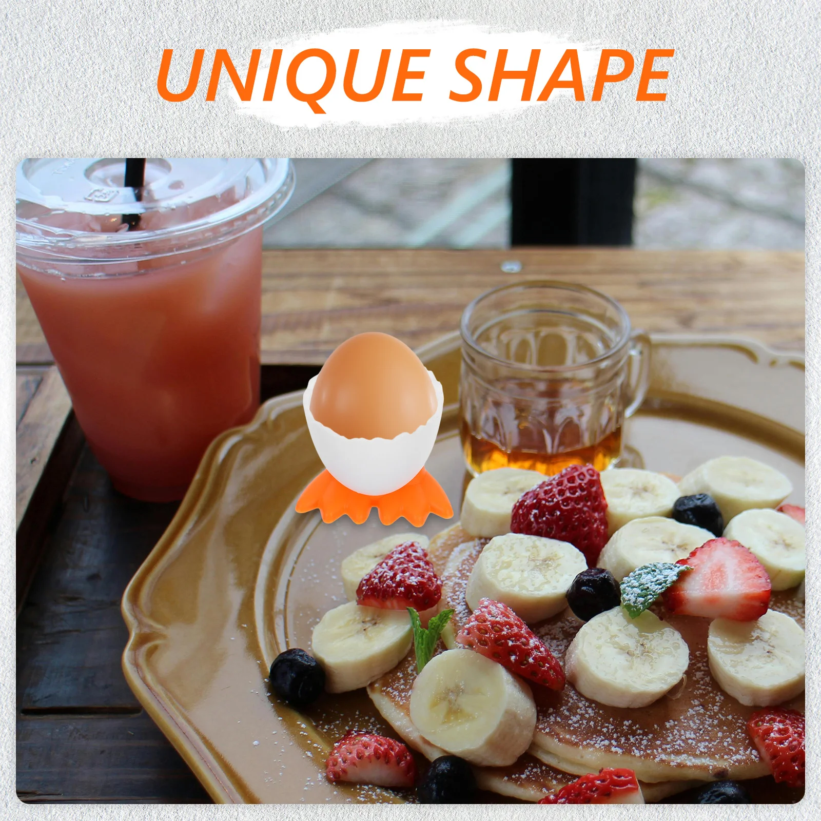 

20Pcs Egg Holders Plastic Cartoon Chick Shape Decorative Food Containers for Hard Boiled Eggs Individual Egg Cup Fun Breakfast