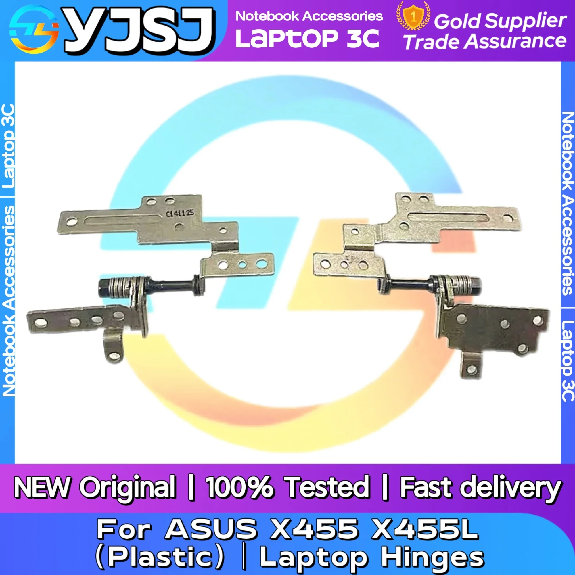 New Original Laptop Notebook Hinges For ASUS X455 X455L R454L Y483L F455L A455L DX882L W419L X454L LCD Screen Hinge LCD shaft