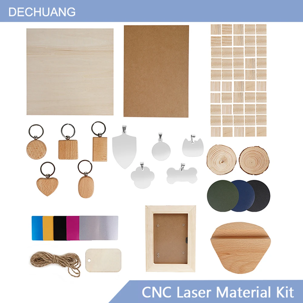 

Набор лазерных материалов с ЧПУ, изготовление дерева своими руками, 11 видов материалов, нержавеющая сталь, сосна, набор материалов для лазерной гравировки с ЧПУ для работы по дереву