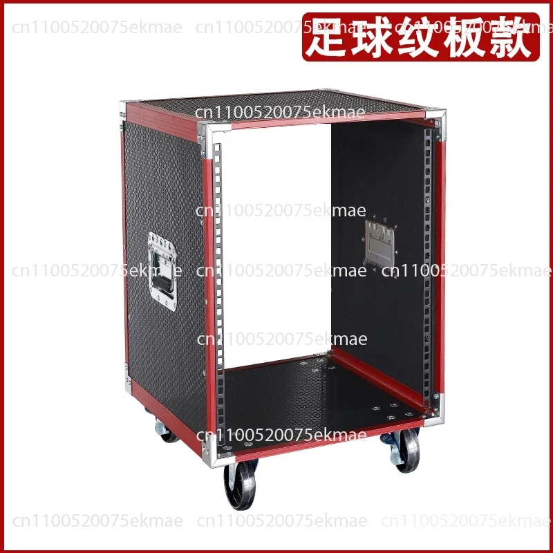 12U Mobile Amplifier Cabinet – Integrated  Audio Rack with Wheels, Portable Equipment Case