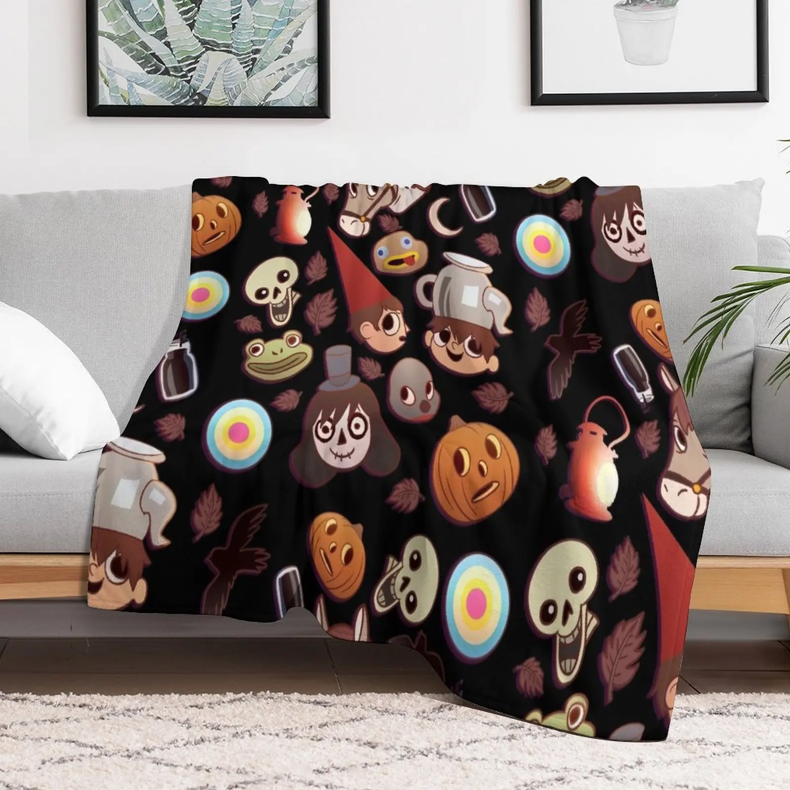 

Over the Garden Wall Pattern Throw Blanket Thermal manga Bed Sofas Blankets