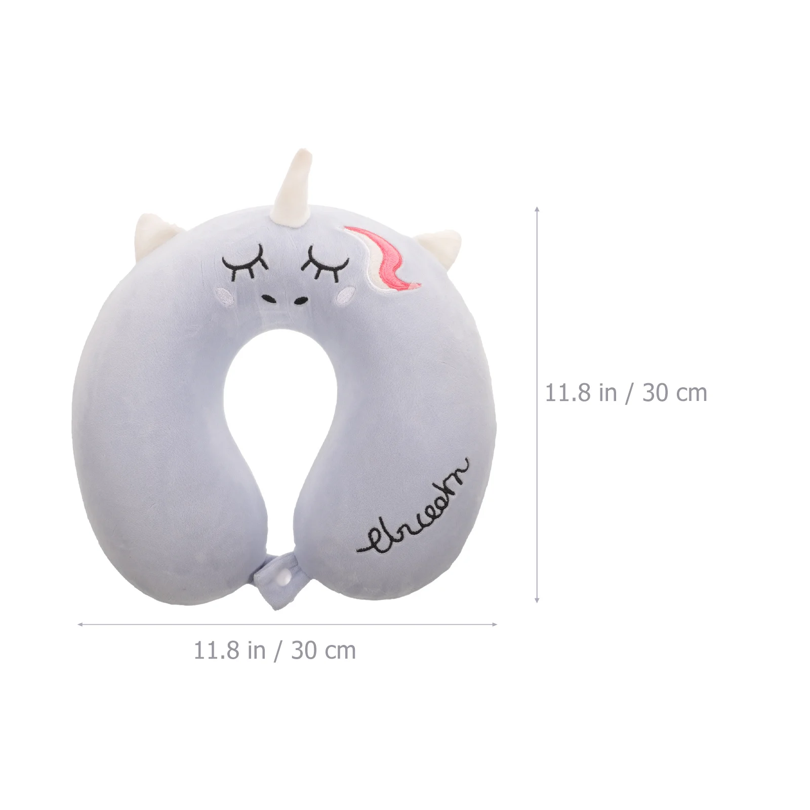 

Unicorn U Neck Pillow Flexible Structure Good Touch Feeling Neck Support Travel Car Airplane Sleep Cushion Invisible Zipper
