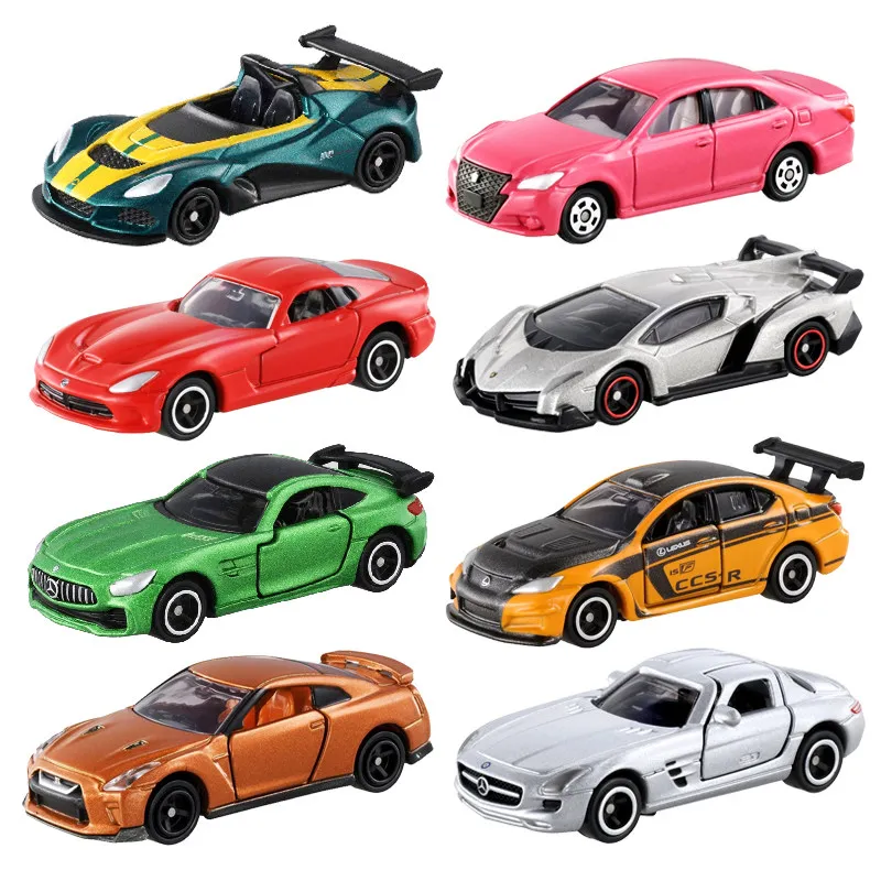 

Tomy Tomica Diecast Car Model Mini Alloy Sports Car Sedan Red White Box Full Series For Adult Collection Hobby