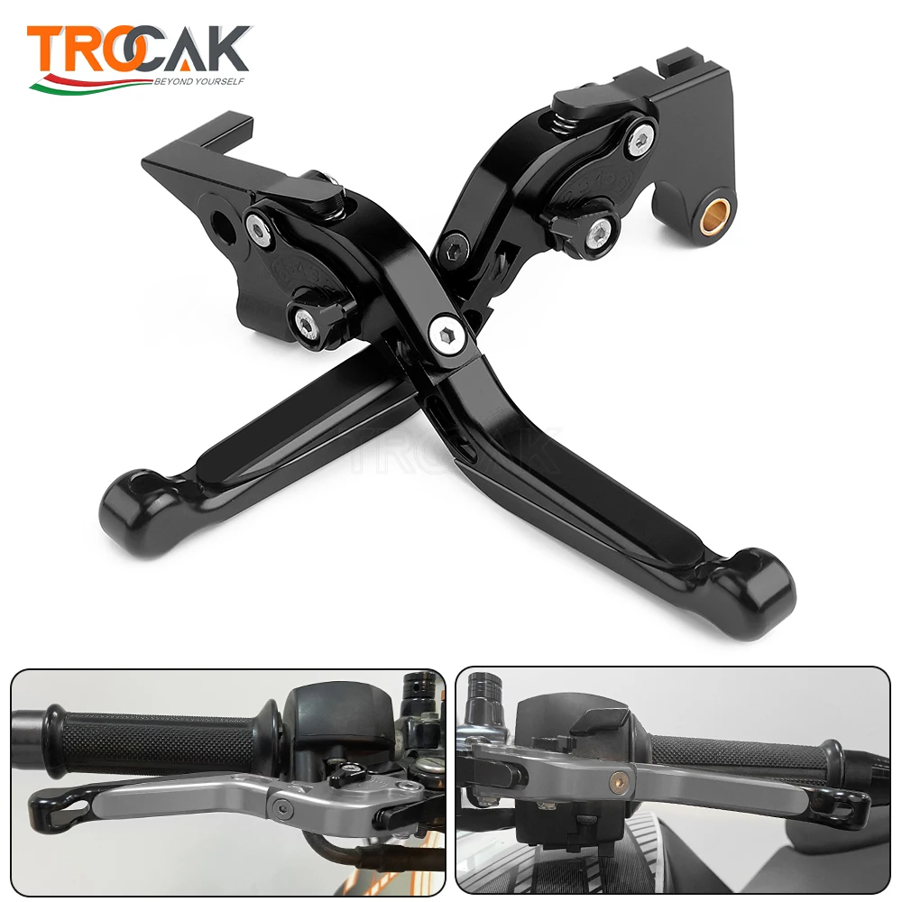 Palancas de embrague de freno extensibles plegables, accesorios de aluminio CNC para televisores Apache RR310 Apache 310rr 2018-2020