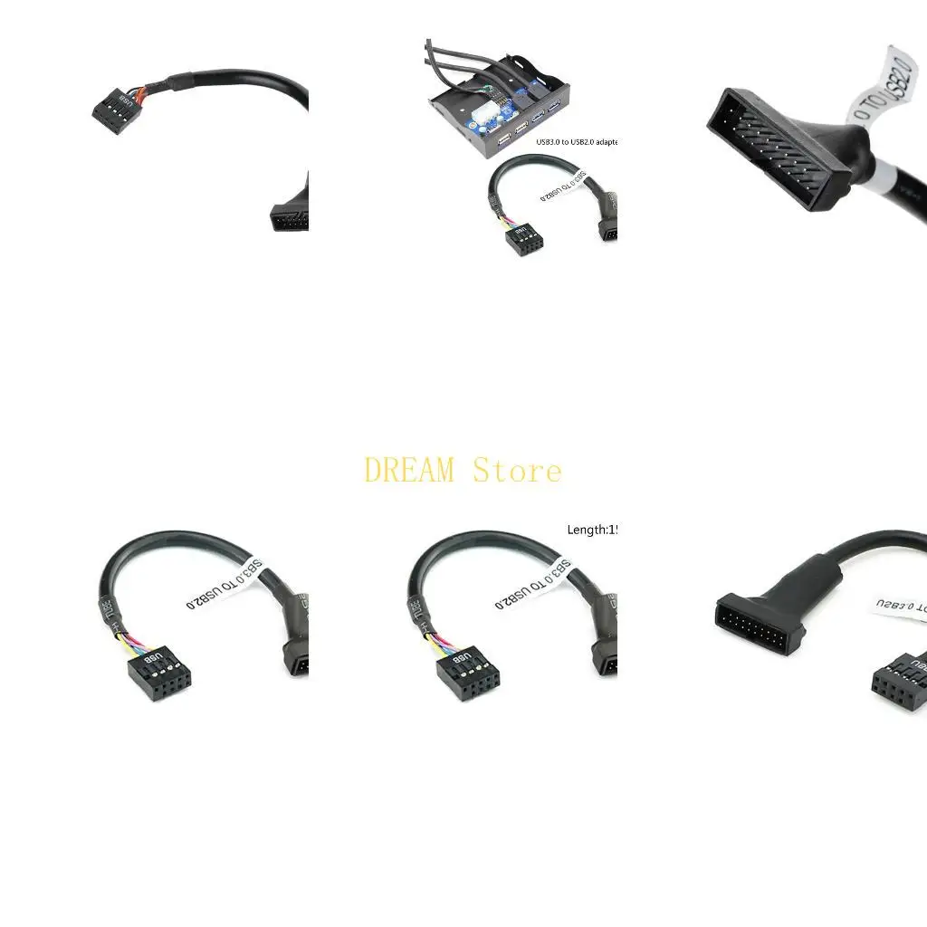 1-Pack USB to USB 2.0 Adapter Cable Computer Motherboard Cable Connectors Best Sale