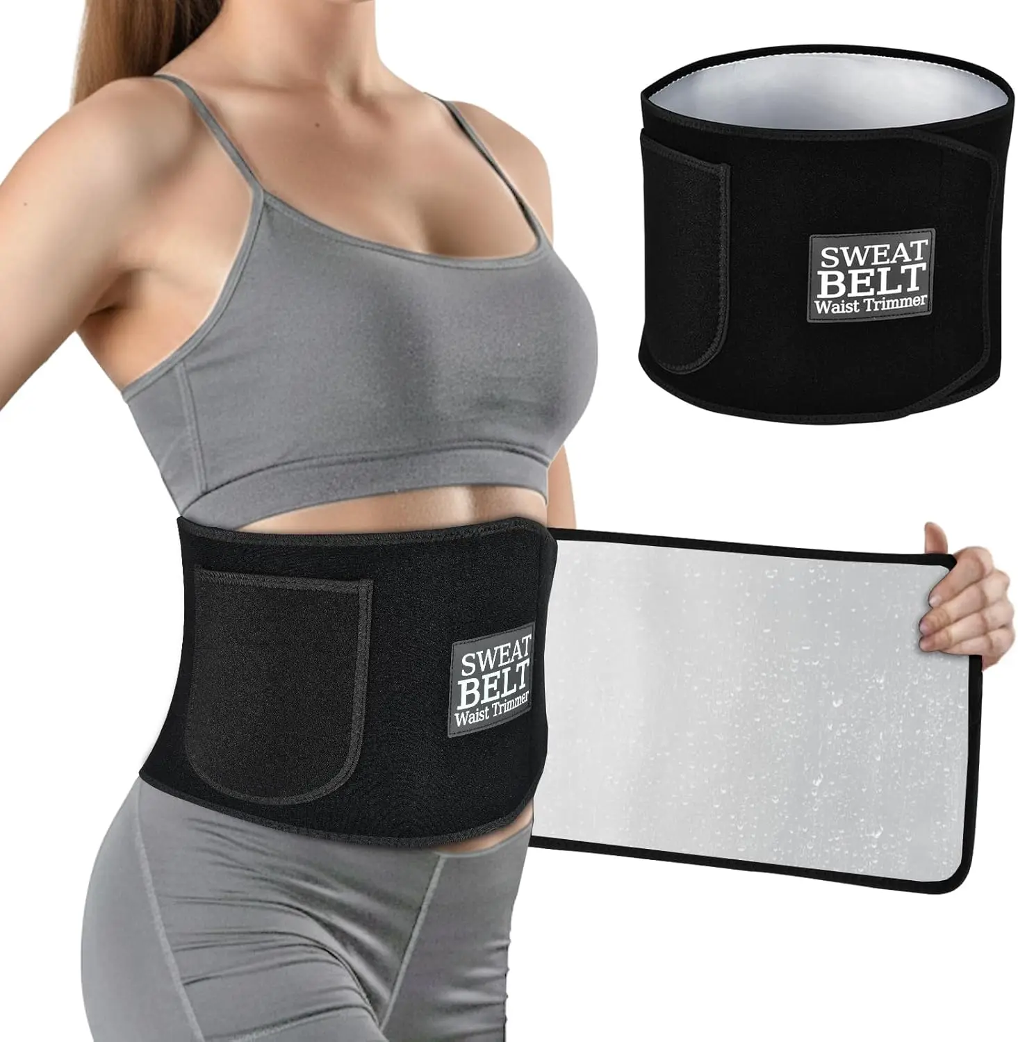 

Waist Trainer for Women Lower Belly Fat, Waist Trimmer Sweat Belt for Workout, Body Shaper