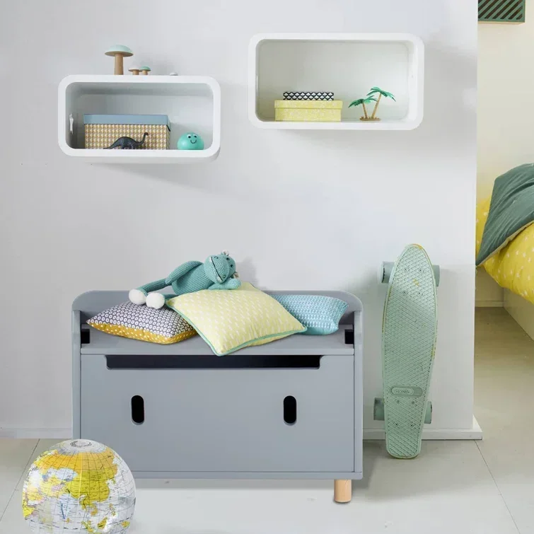

Solid Wood Toy Storage Bench High Quality Fine Nordic-style Wood Products Multifunctional Storage Box