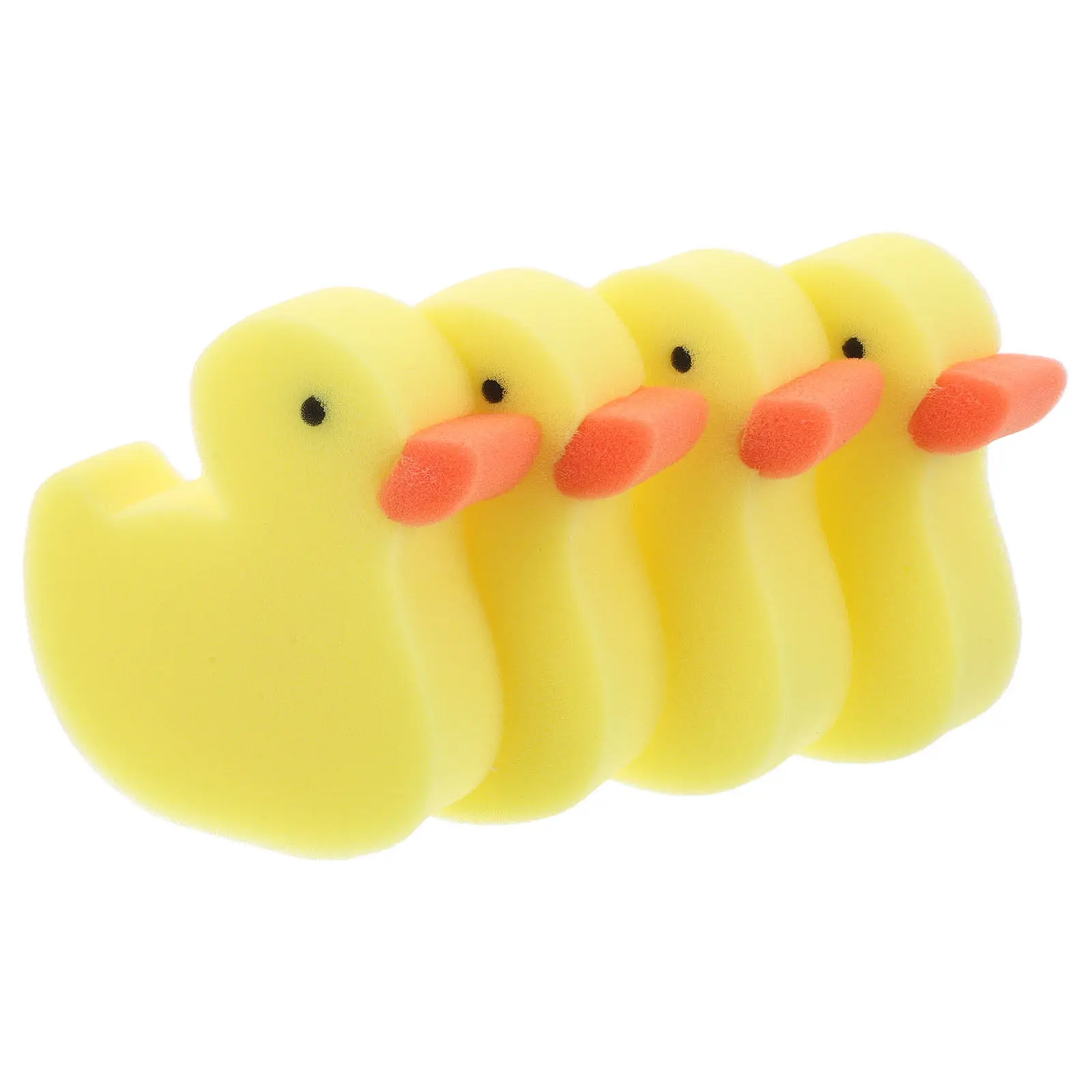 

4Pcs Kids Duck Shaped Bath Sponge Cute Soft Shower Sponges for Gentle Body Exfoliation and Fun Toddler Bathing