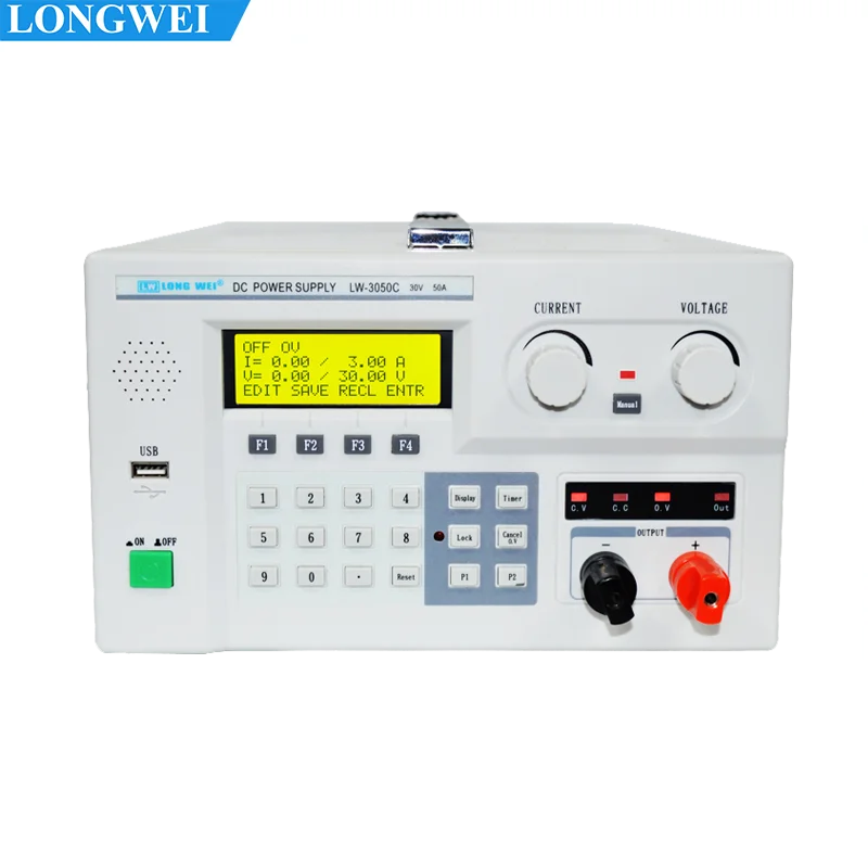 Longwei LW-3050C 30V50A DC Tegangan Konstan Catu Daya Dapat Diprogram Regulator Tegangan Stabil Sumber Daya Laboratorium Dapat Disesuaikan