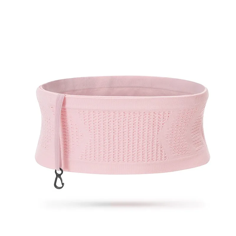 

Бесшовная невидимая спортивная поясная сумка для бега, поясная сумка для спортзала, легкая дышащая сумка для телефона, портативная эластичная велосипедная сумка