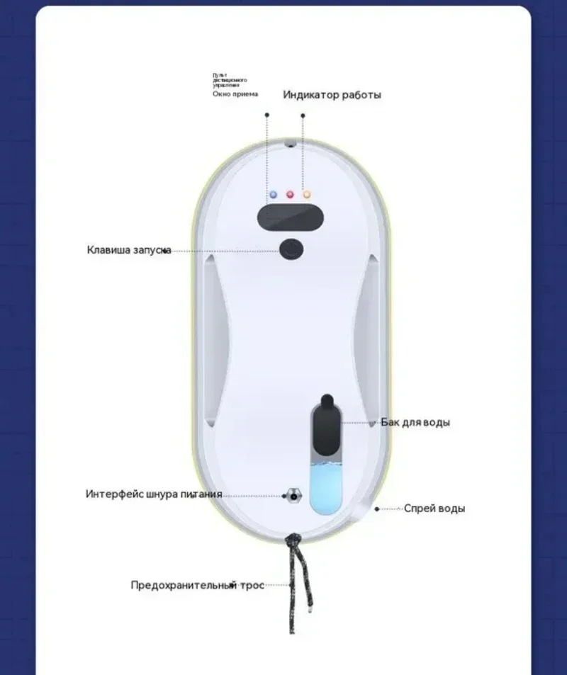 Semprotan air otomatis jendela rumah tangga, penyedot debu Robot pembersih Remote Control penyeka jendela elektrik penyeka kaca rumah tangga