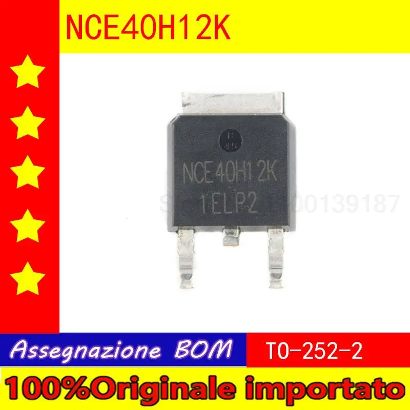 10pcs/lot Home furnishings NCE40H12K 40 v / 120 a MOS field effect tube N channel encapsulates the TO - 252-2