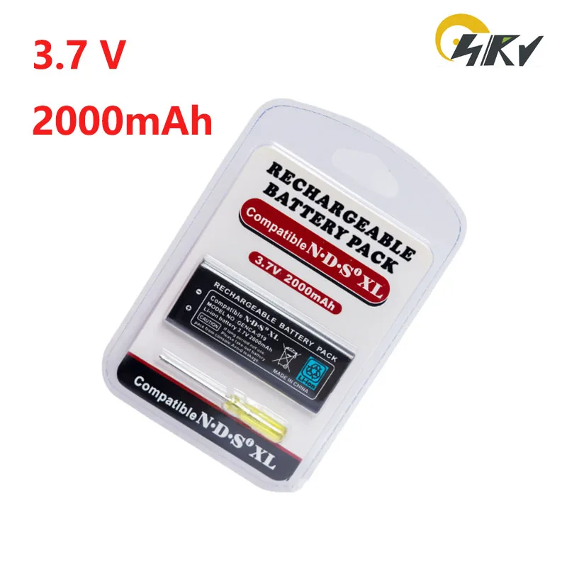 UTL-003 Rechargeable 3.7V 2000mAh Lithium-Ion Battery For Ninte ndo DSi XL DSi LL DS XL Game Console UTL-001 with Tool Kit
