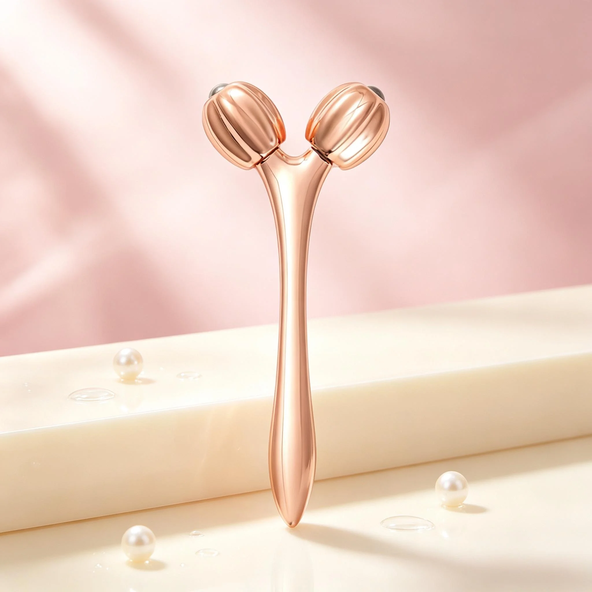Rodillo facial 3D para masaje en forma de V, masaje de estiramiento facial, masaje de cuerpo completo, masaje de relajación, masaje de belleza, 1/2 uds.